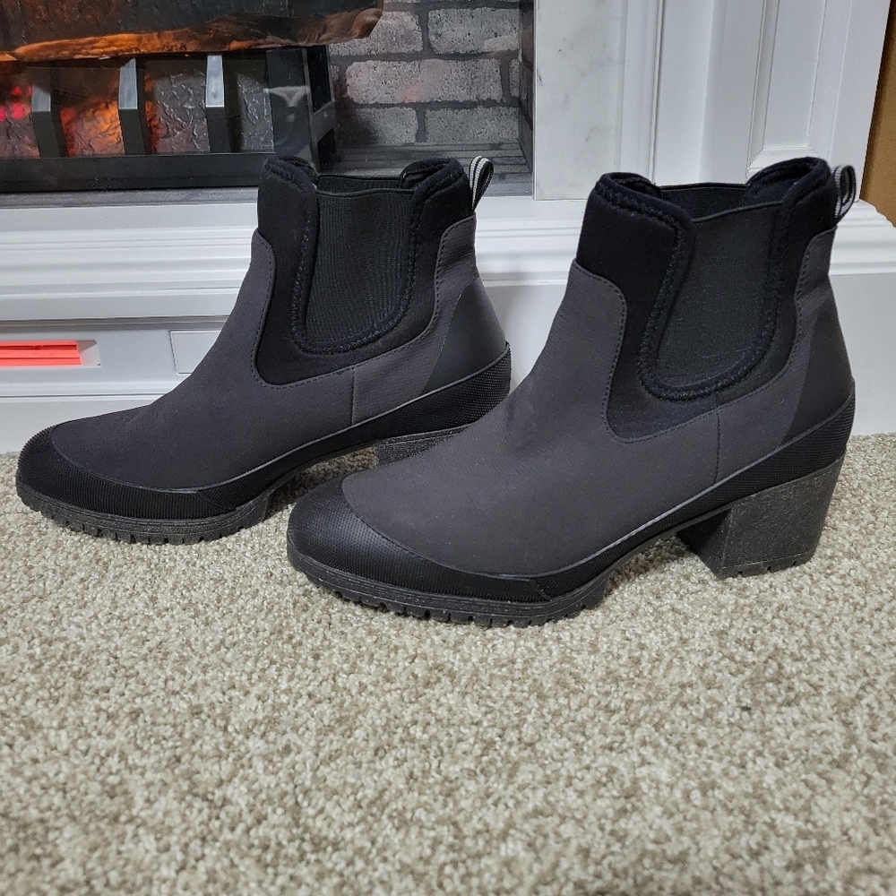 Dr. Scholls Women's Black Ankle Slip On Boots, Size 9